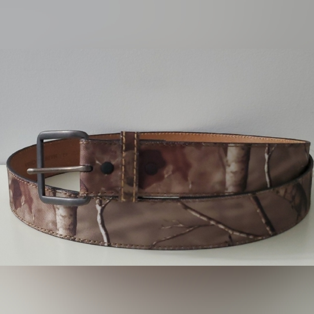 Danbury Workwear Men's Camouflage Belt Leather Lined Size 42